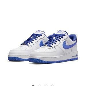 Nike Men's Air Force 1 ‘07 Sneakers Men’s 8 White and Blue New